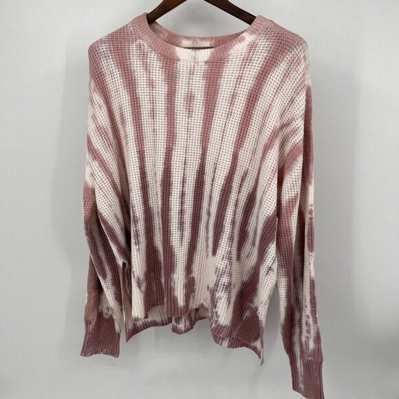 Pistola Olga Thermal Pullover Size XL Waffle Knit Long Sleeve Cotton Crewneck - Picture 1 of 11